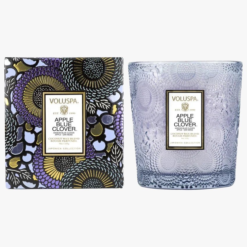 Voluspa Apple Blue Clover Classic Candle | Duman Home