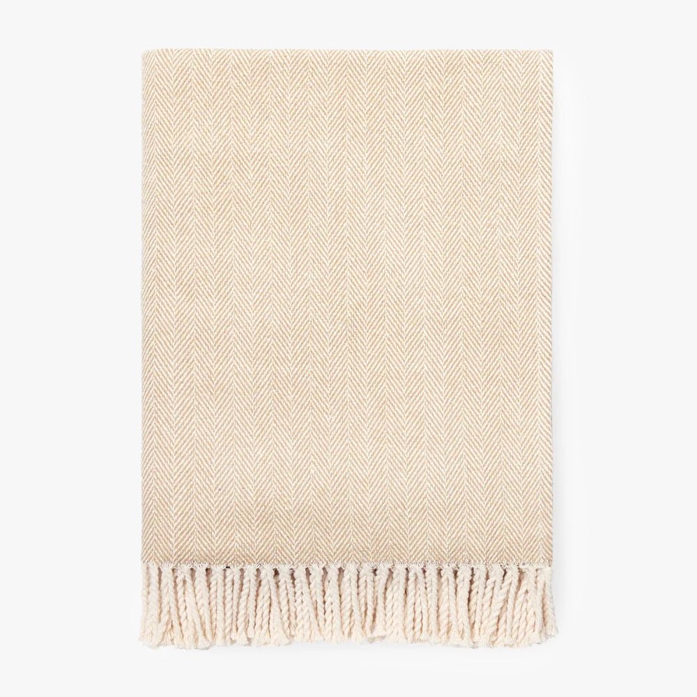 Sferra Celine Throw in Taupe Color | Duman Home