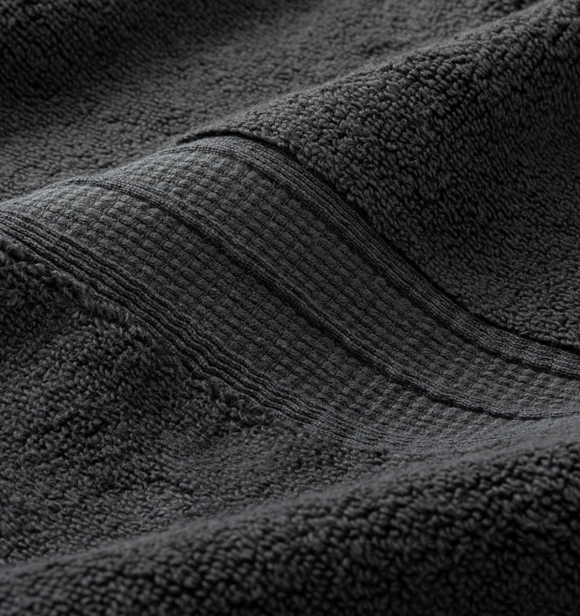 Detail Super-Plush Towels Coal | Duman Home