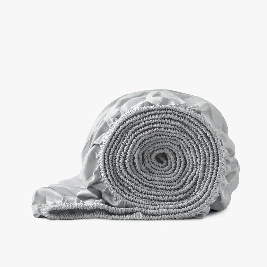 Signature Hemstitch Organic Fitted Sheet Tin Color| Duman Home