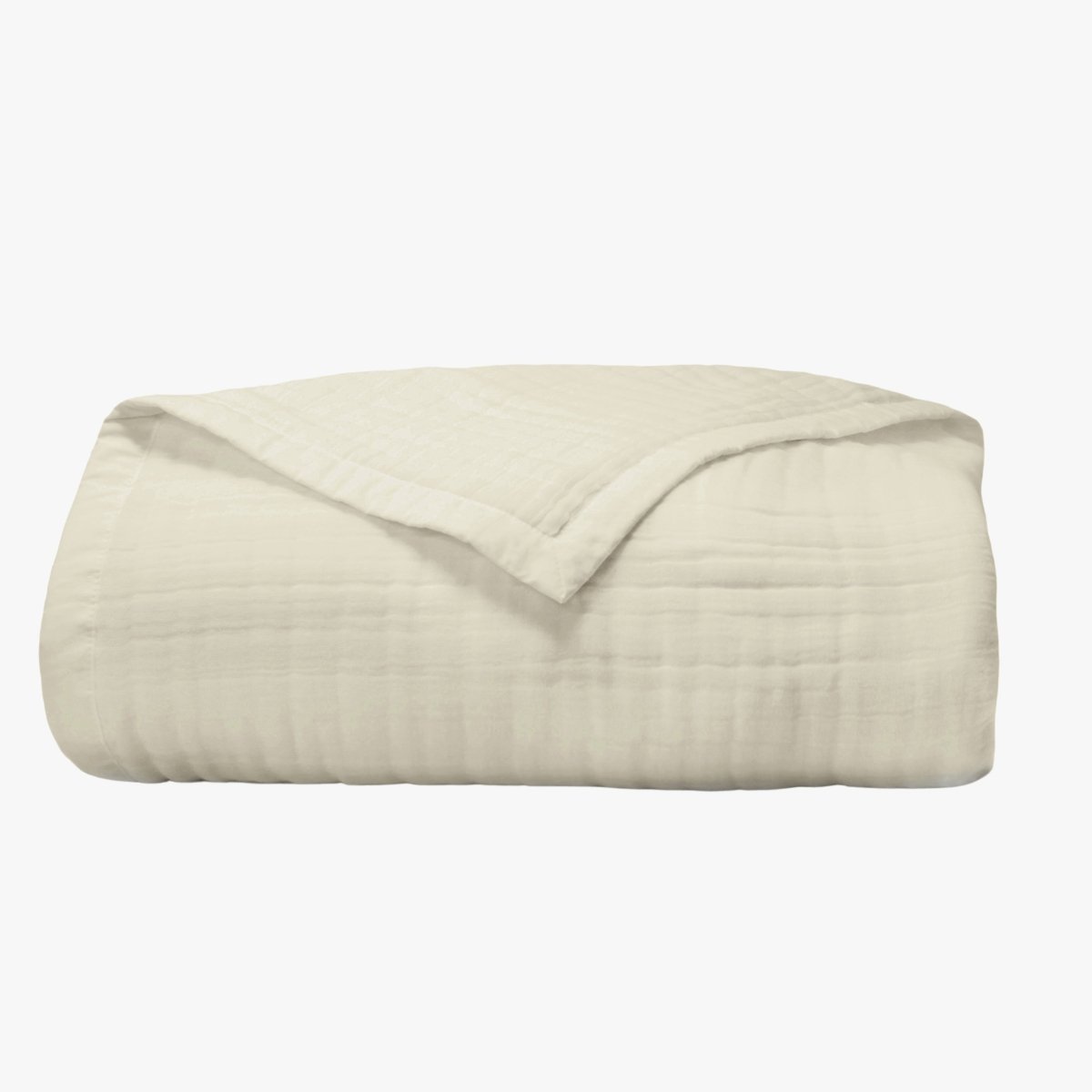 Ivory Cloud Cotton Gauze Blanket | Duman Home