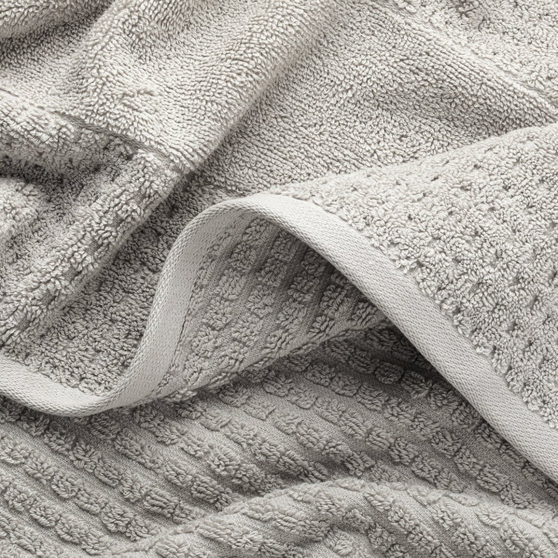 Lightweight Waffle Towel Light Gray | Duman Home
