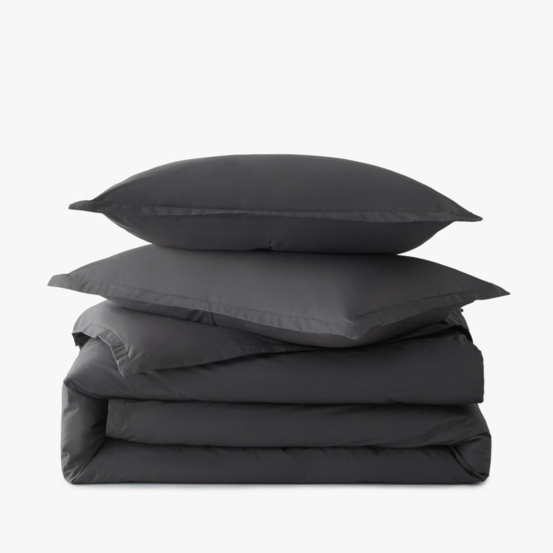 Percale Organic Duvet Cover Set Slate | Duman Home