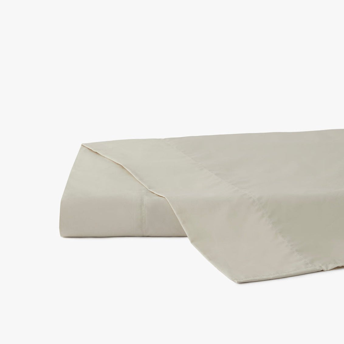 Percale Organic Top Sheet Bone | Duman Home