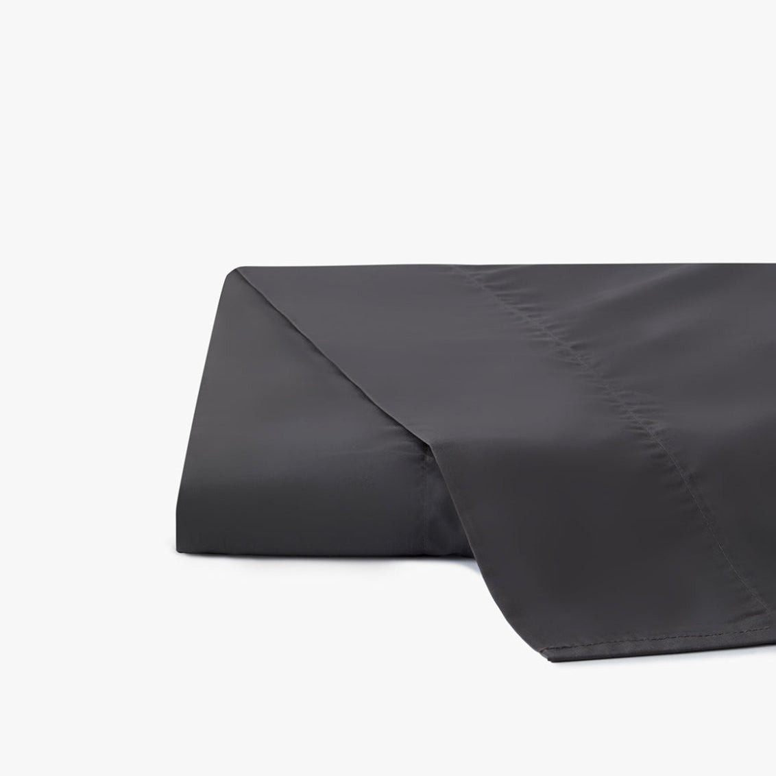 Percale Organic Top Sheet Slate | Duman Home