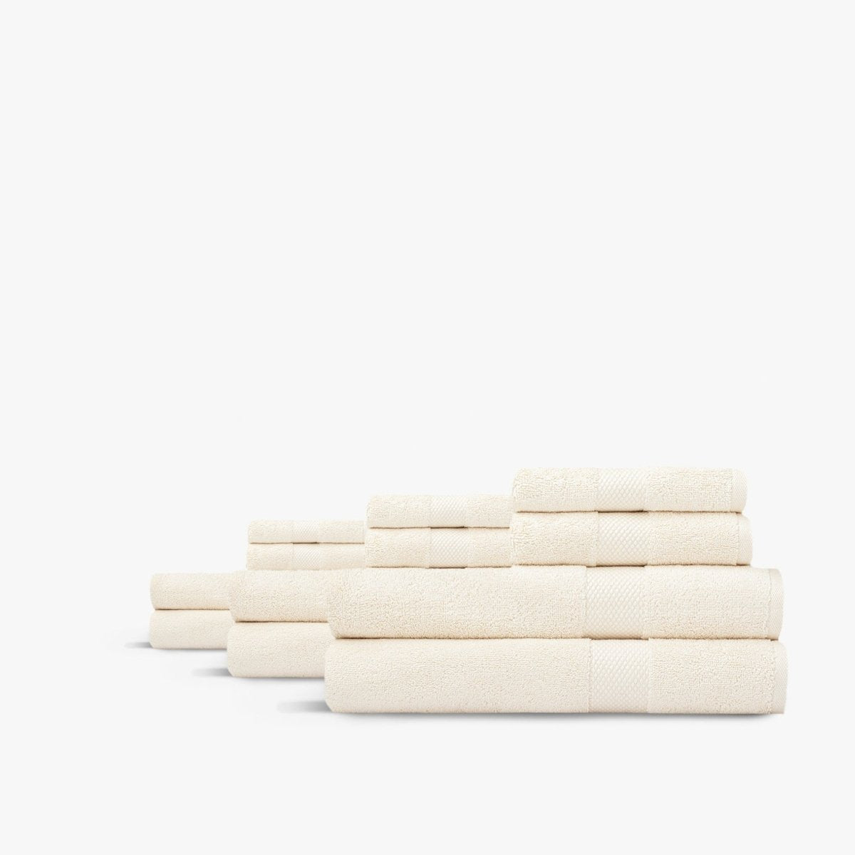 Antique White Premium Turkish Cotton Towel Bundles | Duman Home