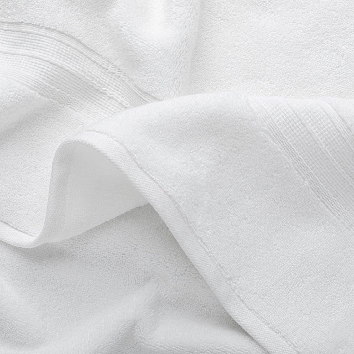 Super-Plush Towels White Detail | Duman Home