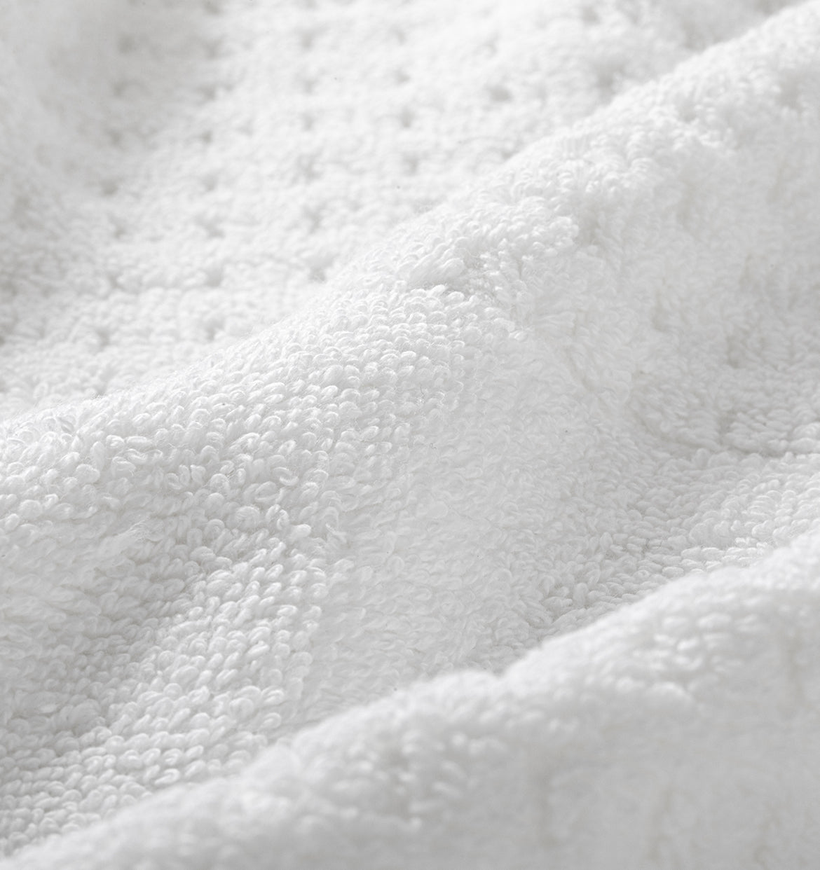 White Lightweight Waffle Towel Detail | Duman Home