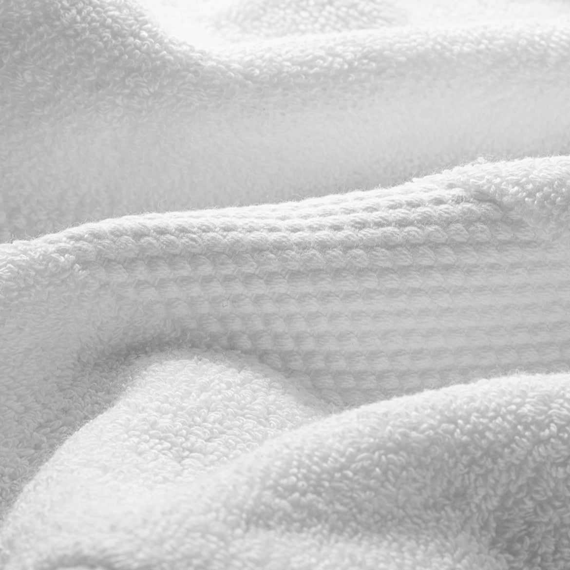 White Premium Turkish Cotton Towel Detail | Duman Home
