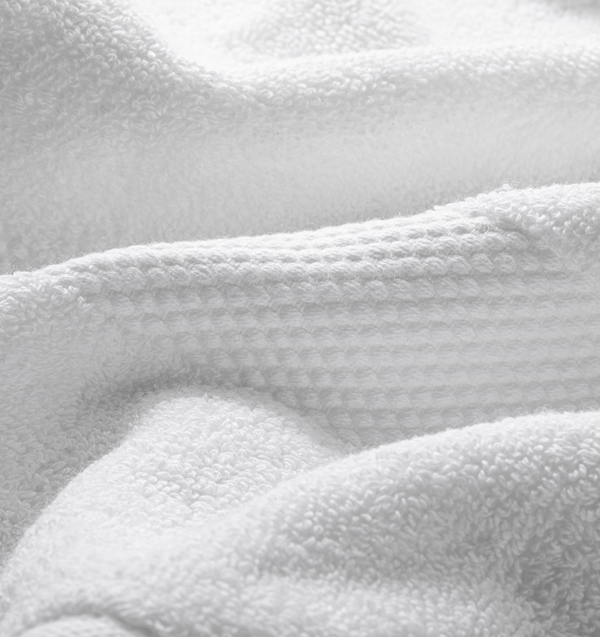 White Premium Turkish Cotton Towel Detail | Duman Home