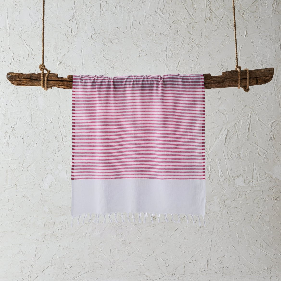 White Imbat Peshtemal Fushia | Duman Home