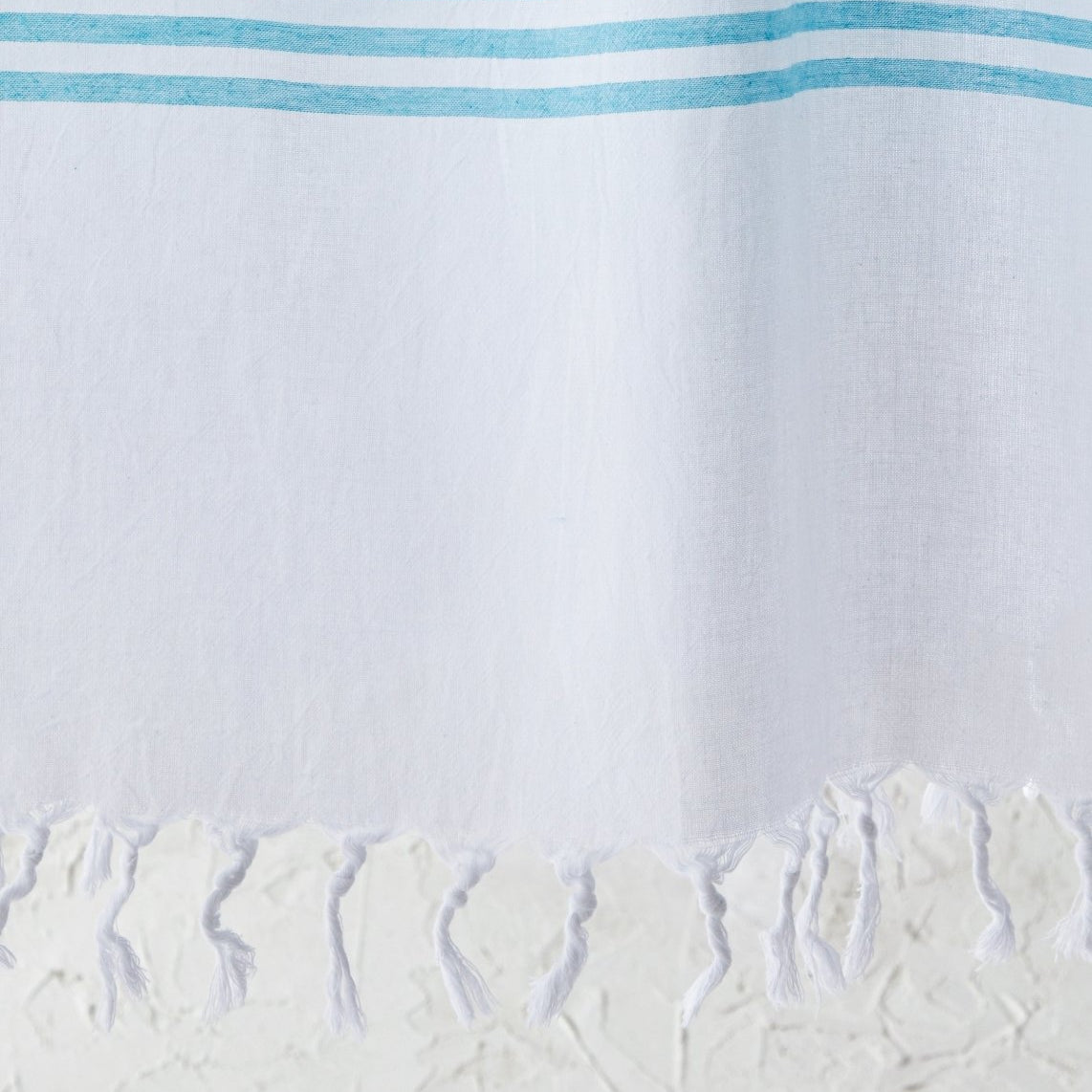 White Imbat Peshtemal Detail | Duman Home