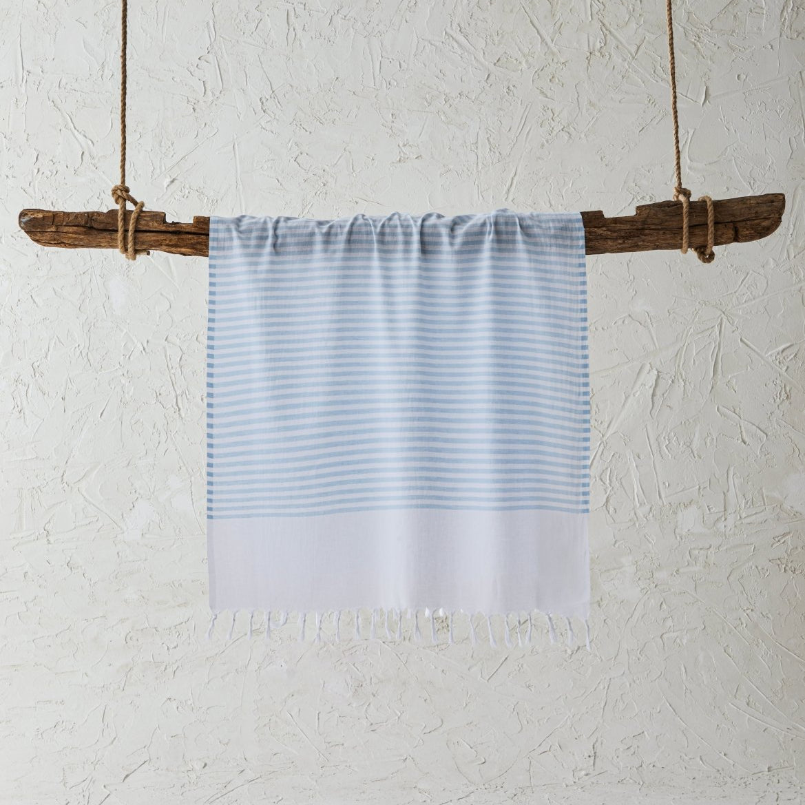 White Imbat Peshtemal Powder Blue | Duman Home