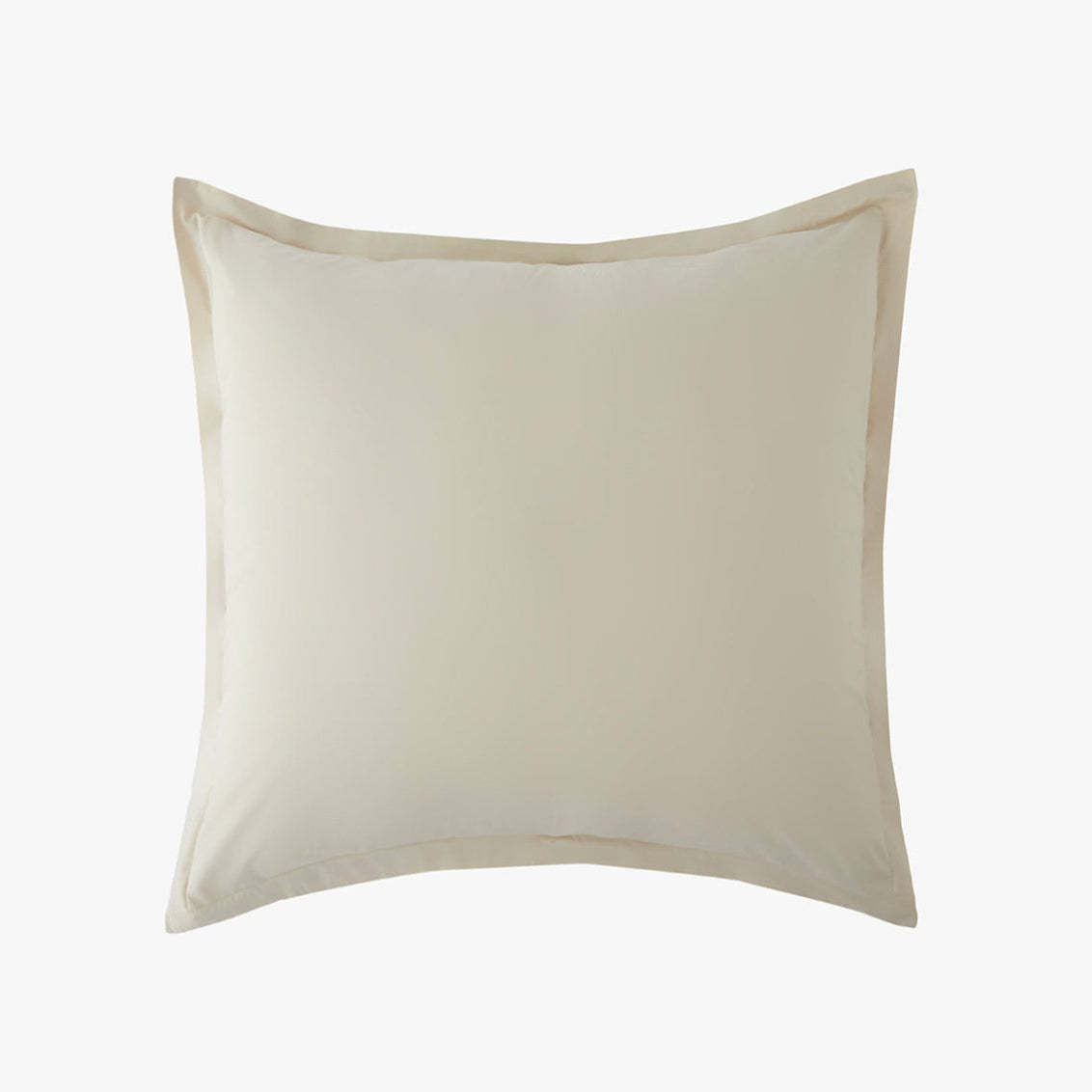 Percale Organic Euro Sham Bone | Duman Home