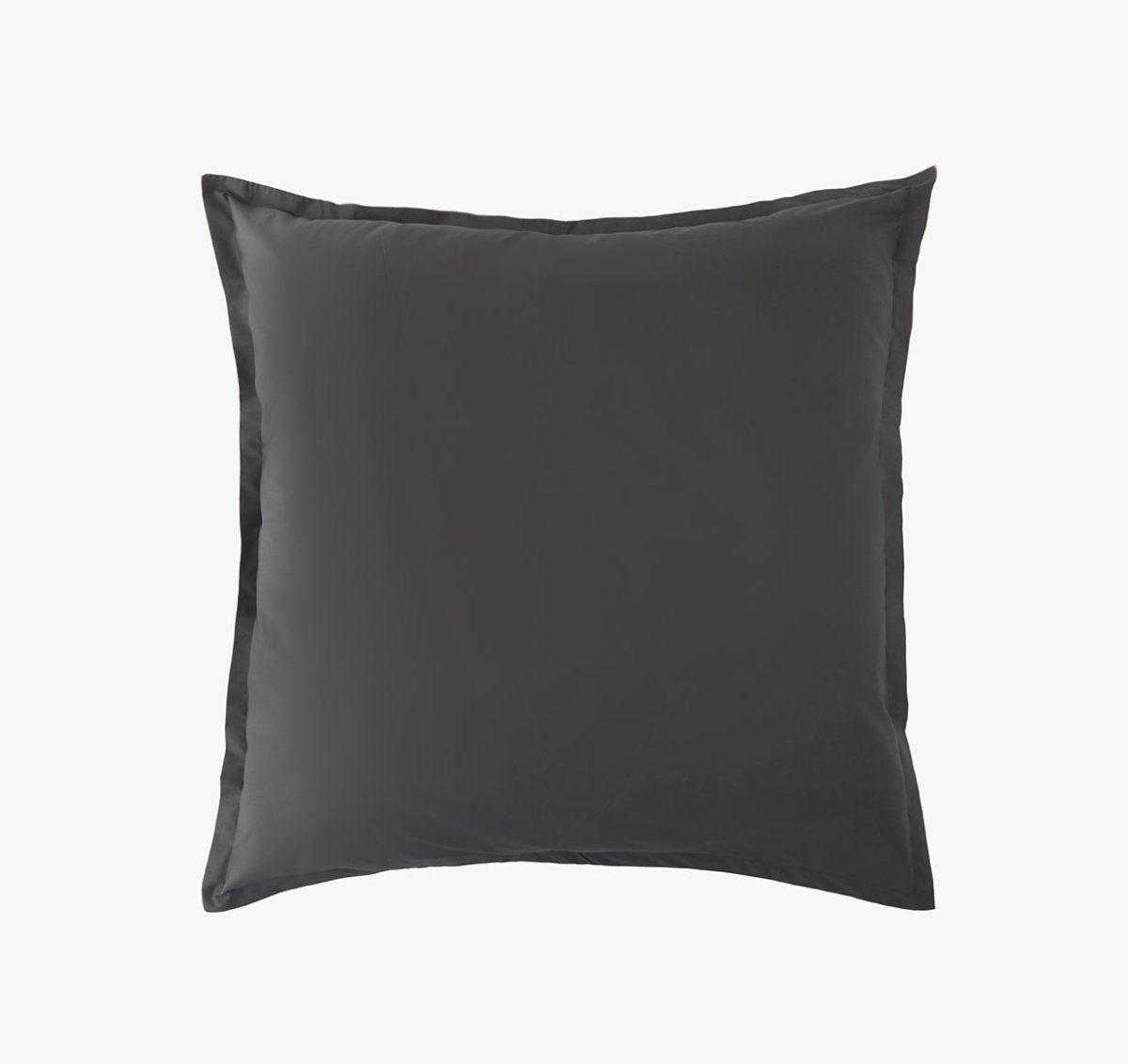 Percale Organic Euro Sham Slate | Duman Home