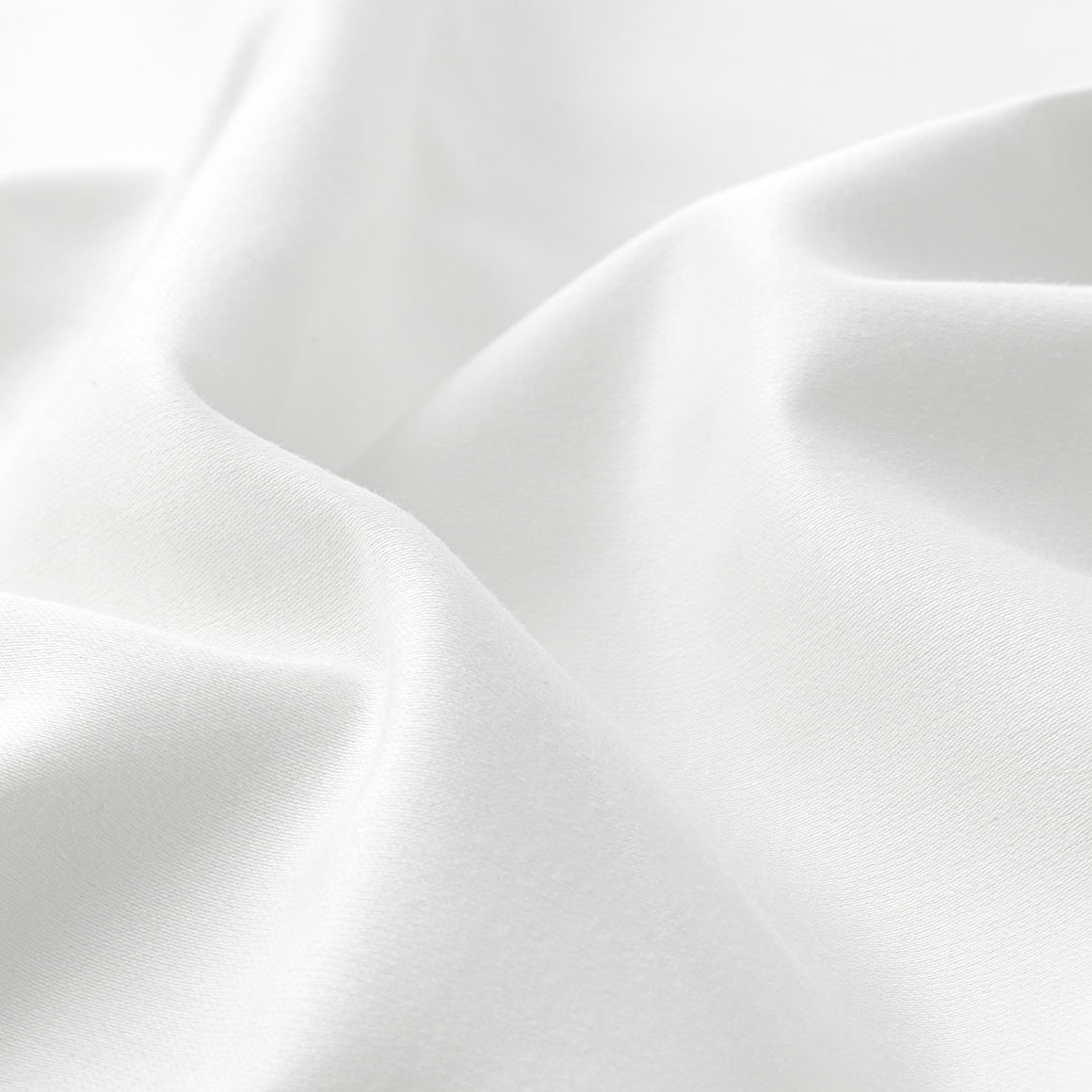 Signature Hemstitch Organic Pillowcase White Detail | Duman Home
