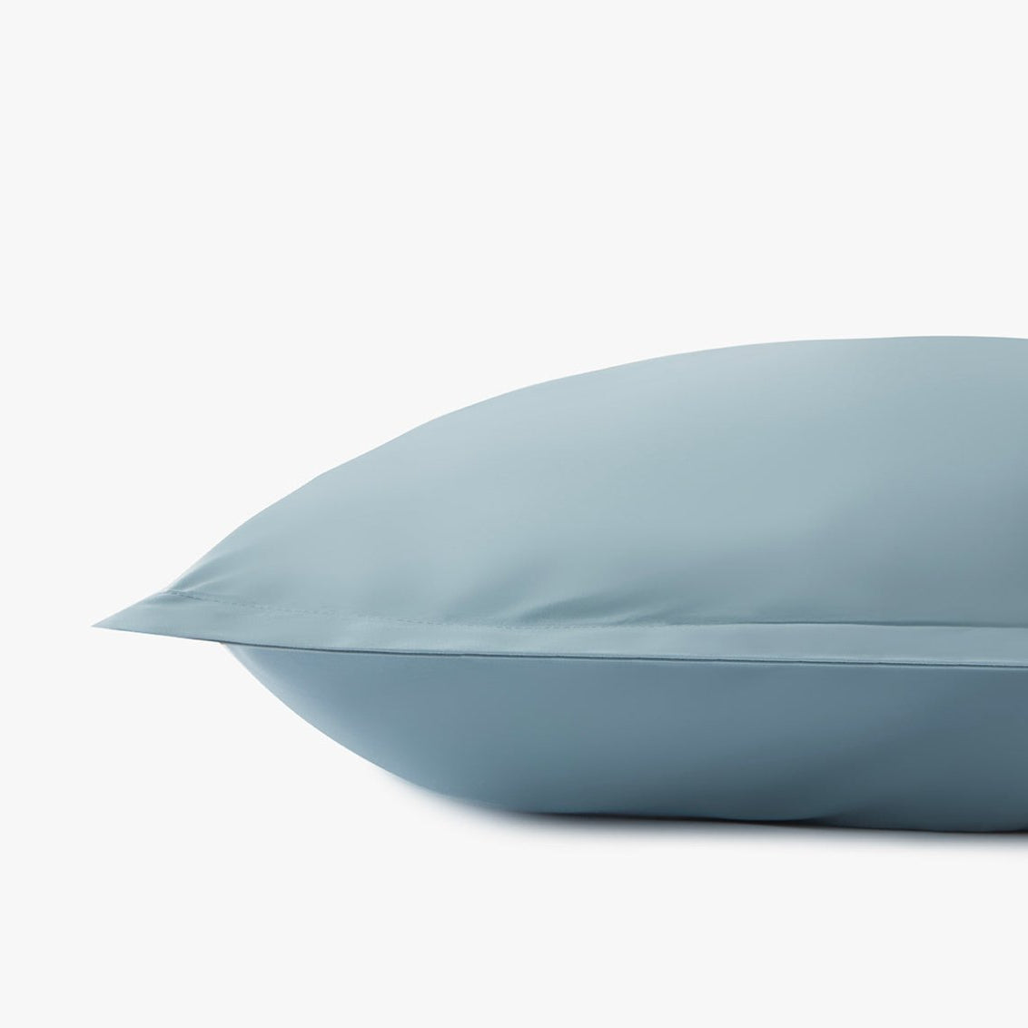 Signature Hemstitch Organic Euro Sham Poolside Detail | Duman Home