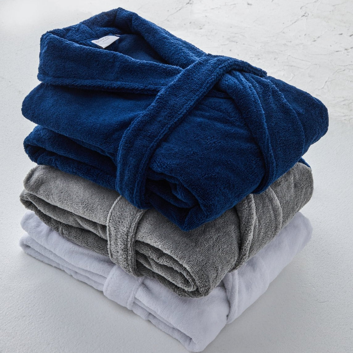 all-groups Turkish Velour Robes White Gray and Navy Colors | Duman Home