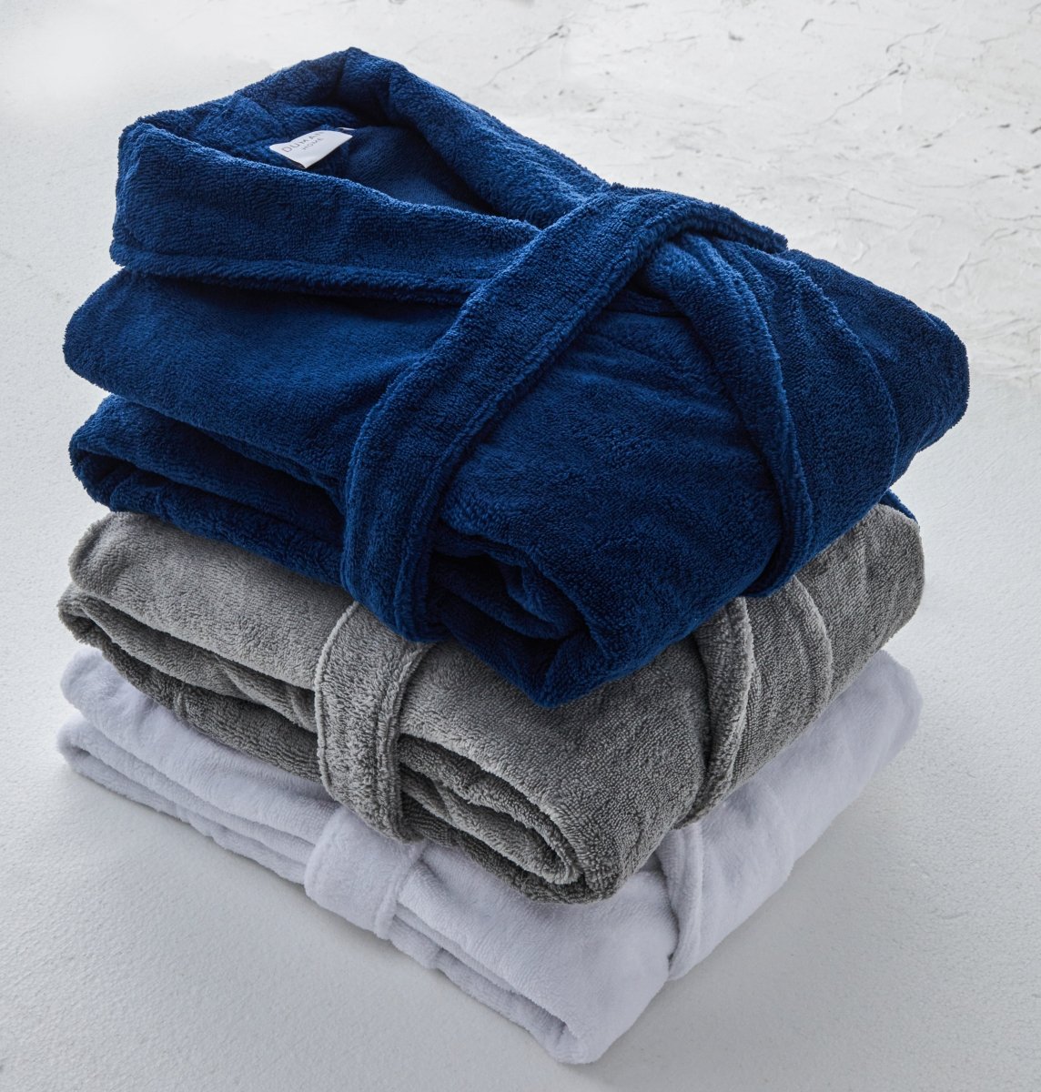 all-groups Turkish Velour Robes White Gray and Navy Colors | Duman Home