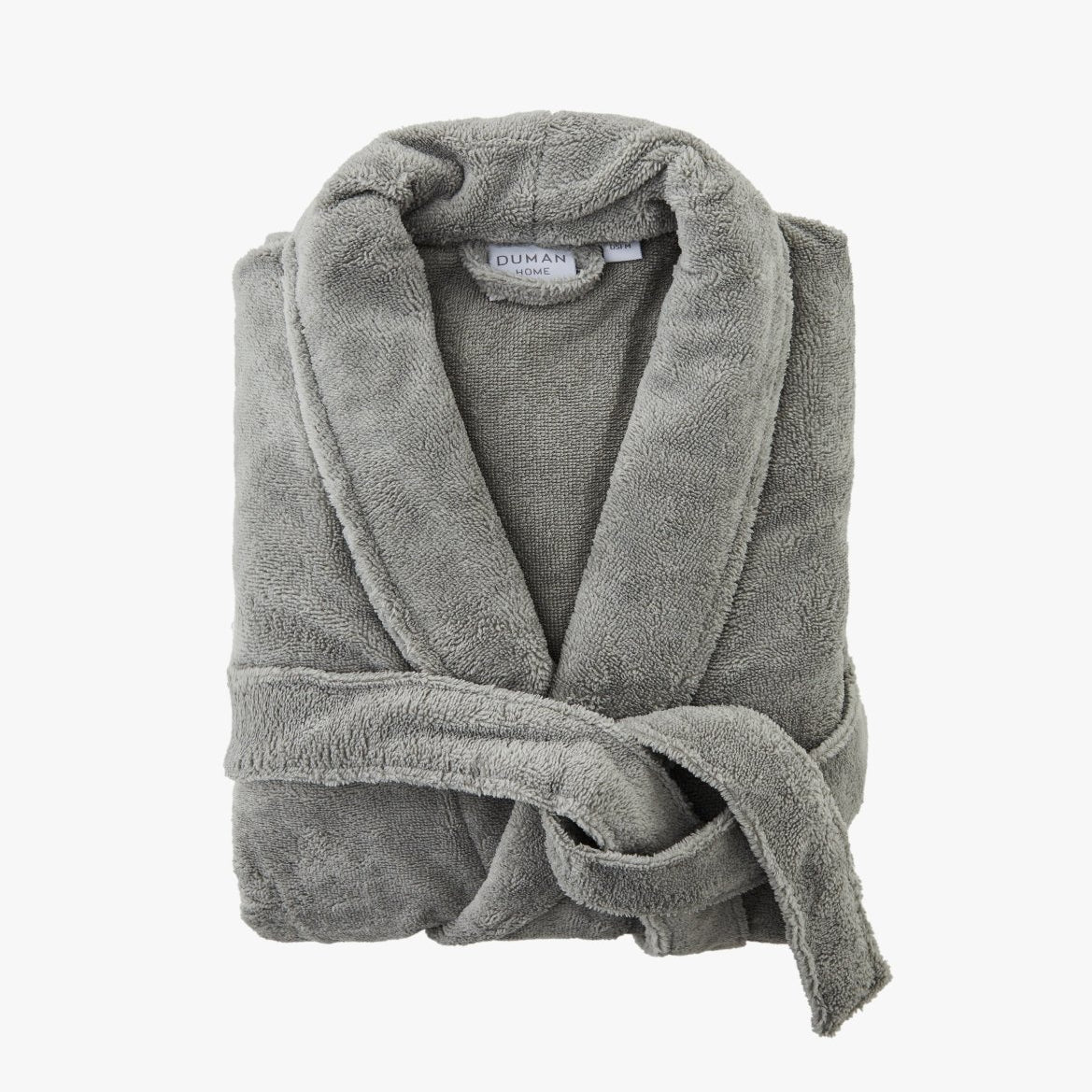 Turkish Velour Robe Gray | Duman Home