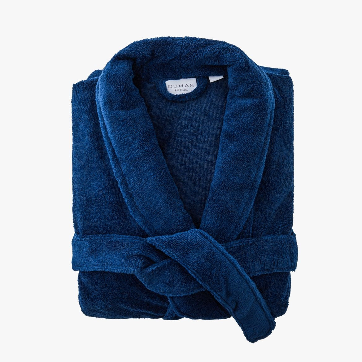 Turkish Velour Robe Navy | Duman Home