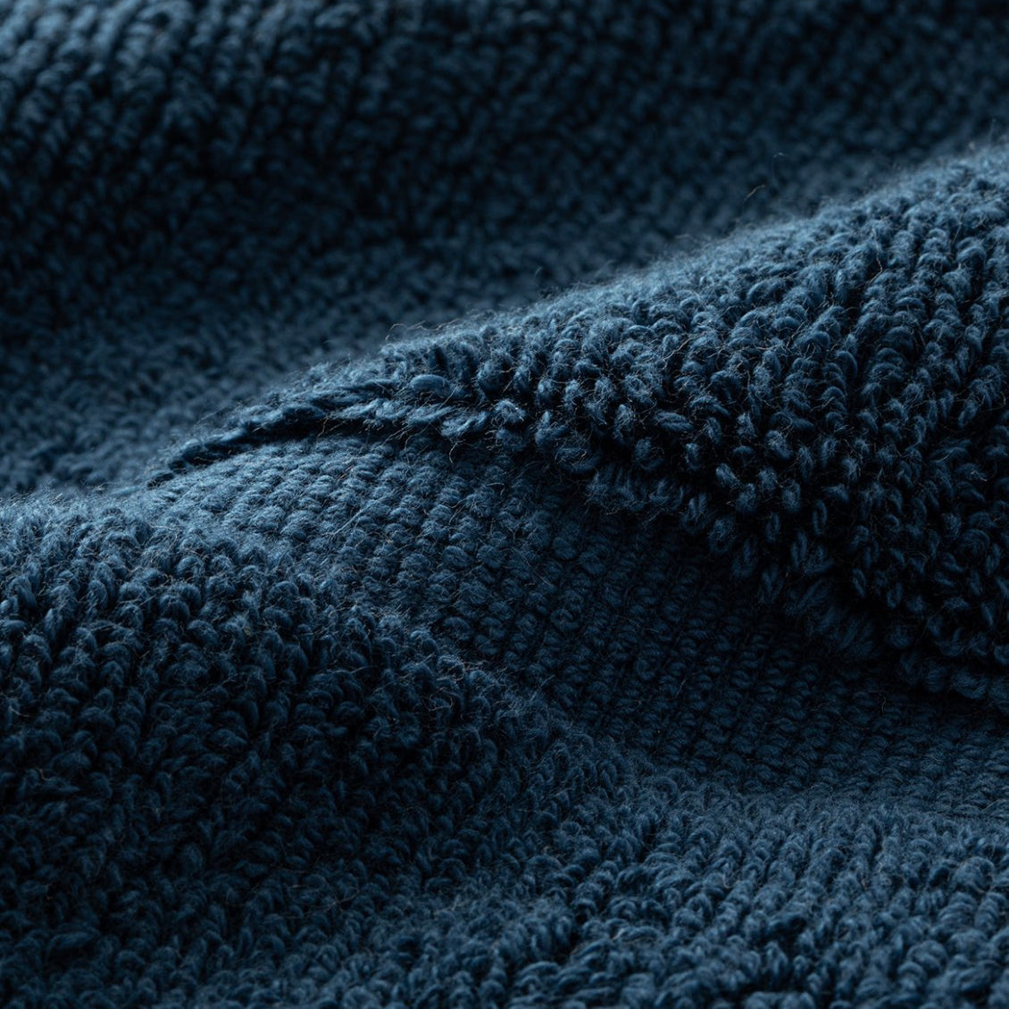 Brooklyn Bath Mat Navy Detail | Duman Home