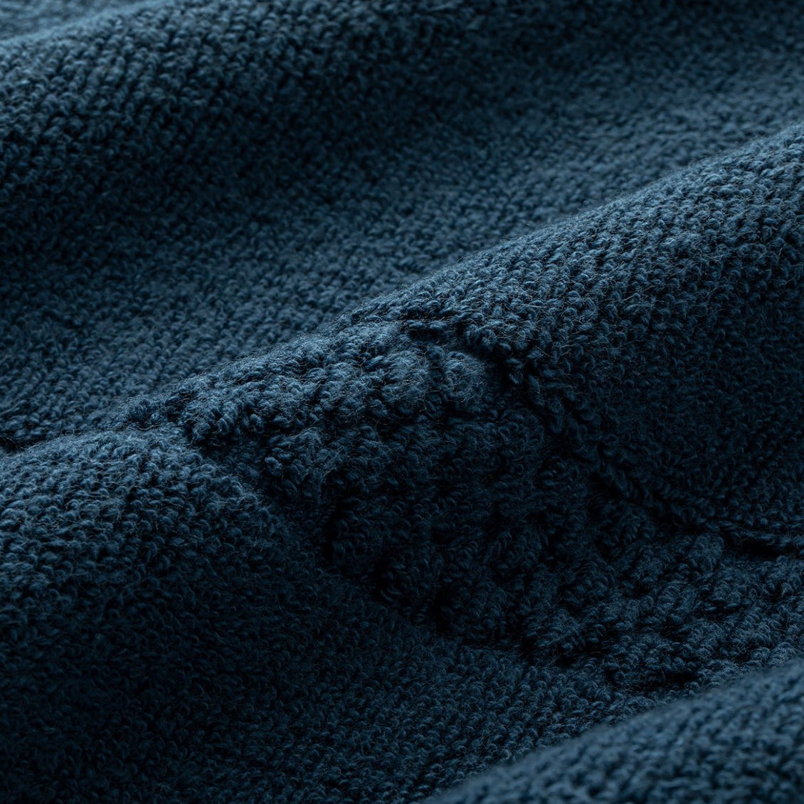 Istanbul Bath Mat Navy Detail | Duman Home