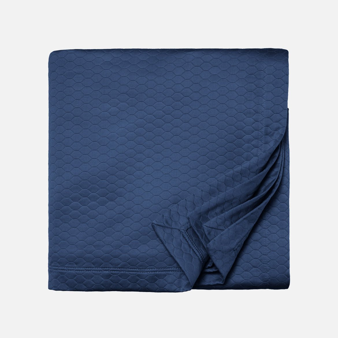Navy Sferra Favo Quilt | Duman Home