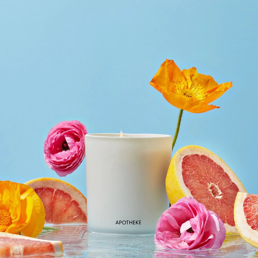 Apotheke Candle with Grapefruit and Flowers | Duman Home