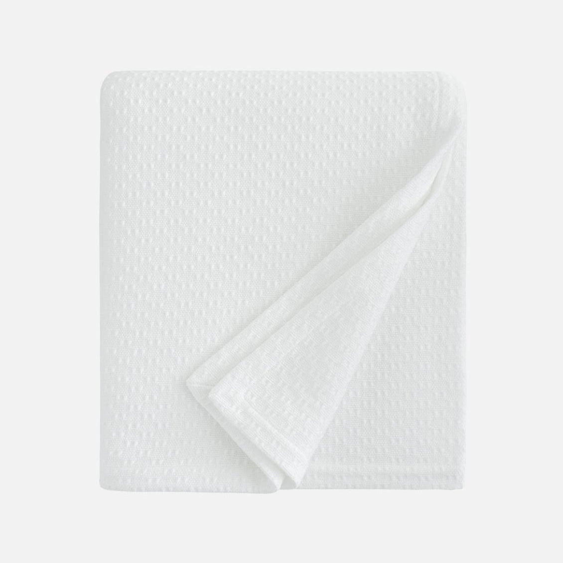 Sferra Corino Blanket in White Color | Duman Home