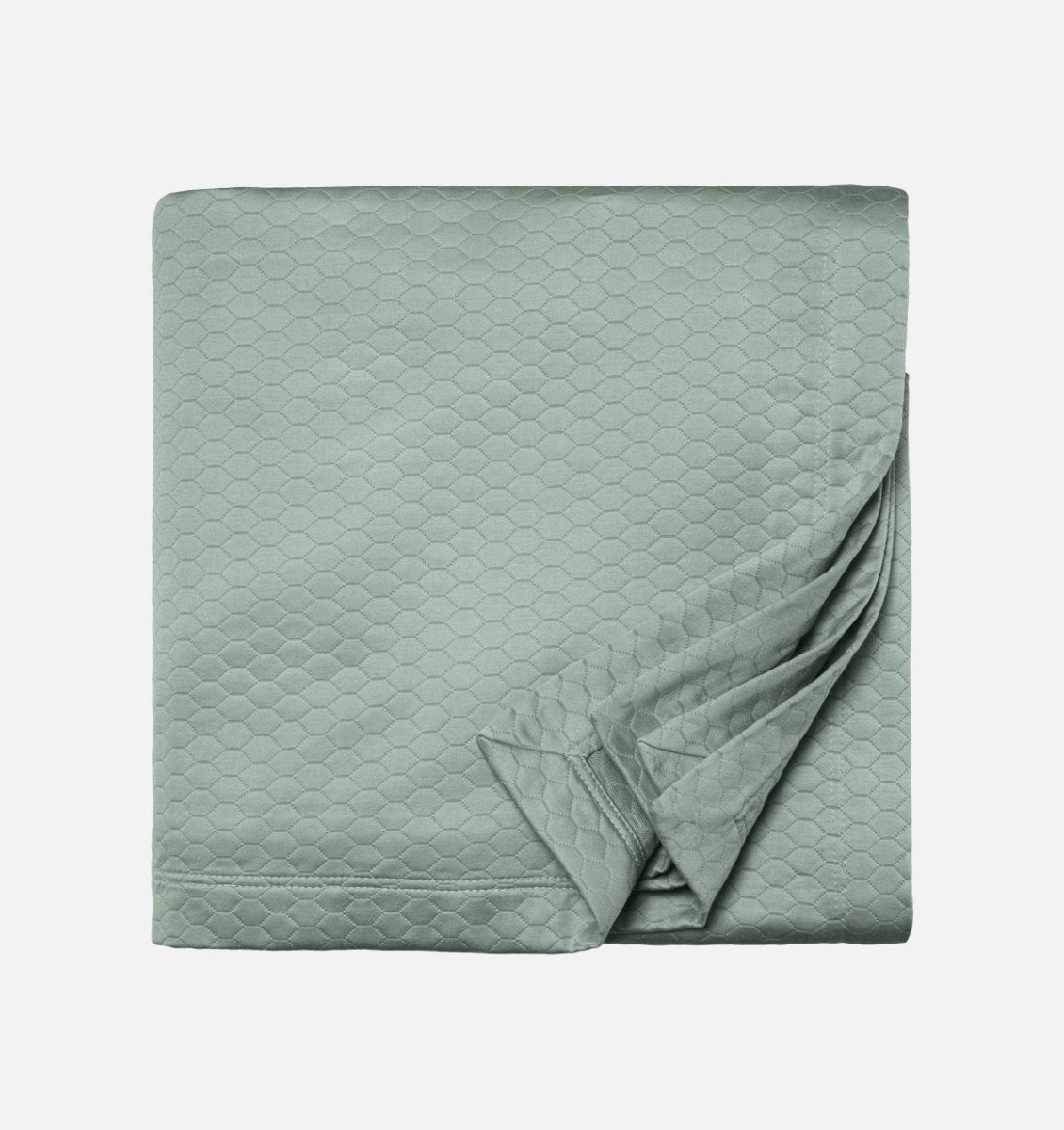 Seagreen Sferra Favo Quilt | Duman Home