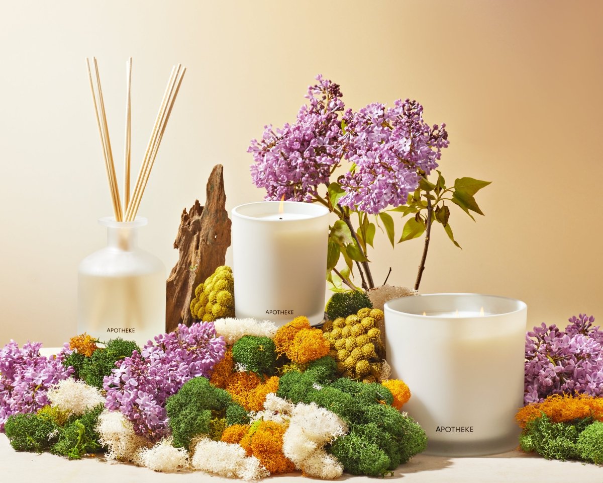 Apotheke candles with flowers | Duman Home