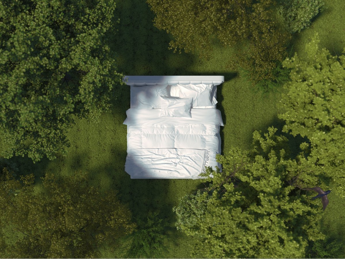 Bed in middle of forest | Duman Home