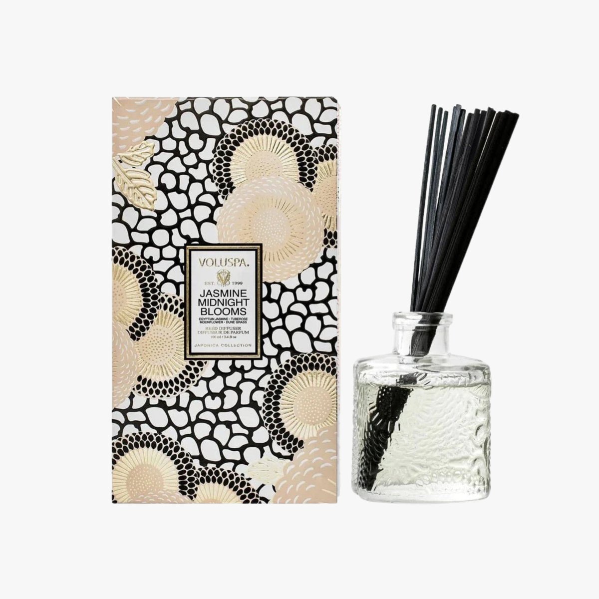 Voluspa Jasmine Midnight Blooms Reed Diffuser | Duman Home