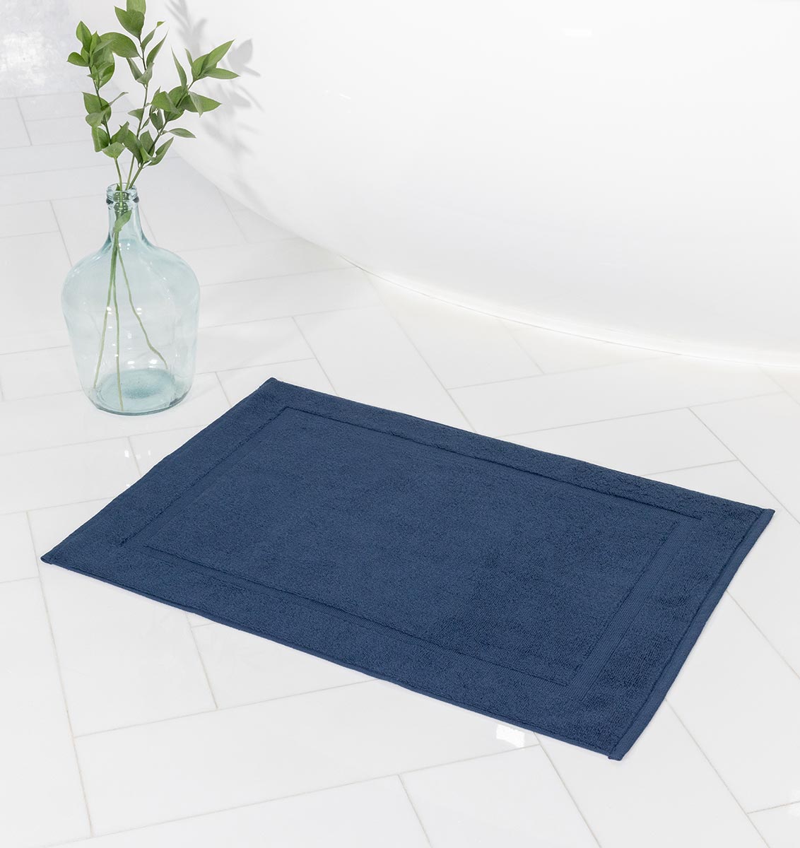 Brooklyn Bath Mat in Bathroom | Duman Home