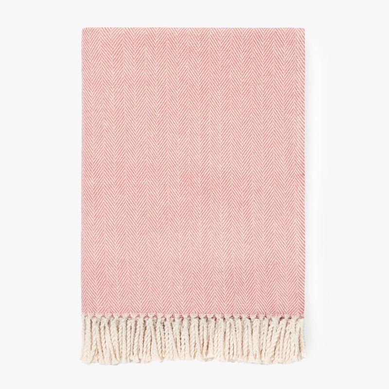 Sferra Celine Throw in Salmon Color | Duman Home
