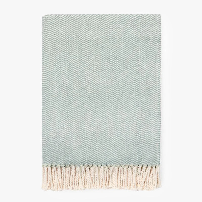 Sferra Celine Throw in Slate Blue Color | Duman Home
