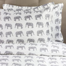 Elephants Duvet Set Grey | Duman Home