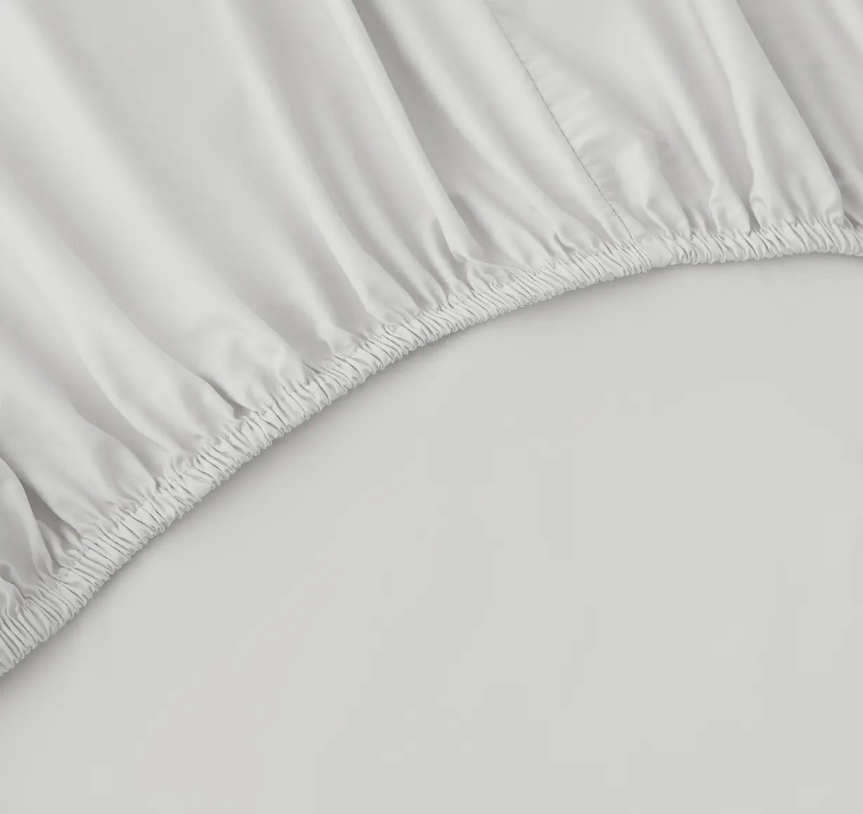 Mist grey Fitted Sheet close up
