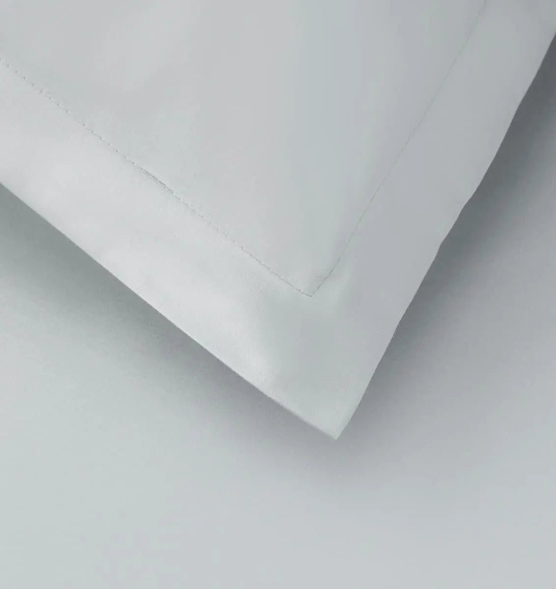 Close-up of a tin colored fabric bed sheet