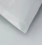 Close-up of a tin colored fabric bed sheet