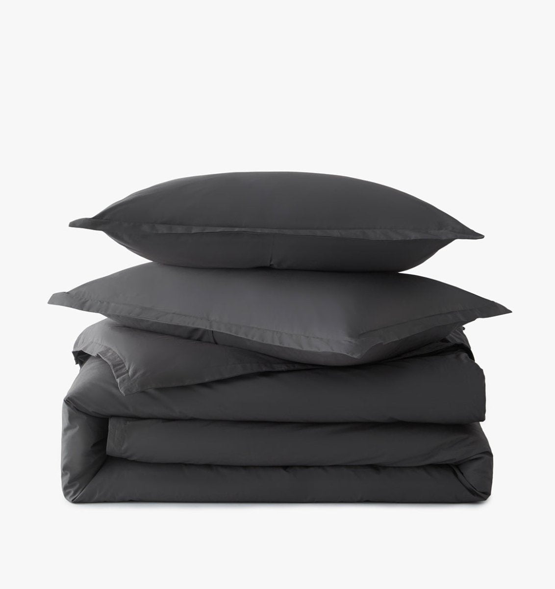 Percale Organic Duvet Cover Set Slate | Duman Home 