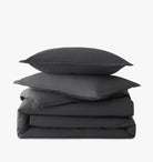 Percale Organic Duvet Cover Set Slate | Duman Home 