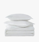 Percale Organic Duvet Cover Set White | Duman Home