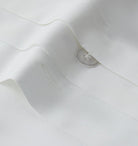 Percale Organic Duvet Cover Set White Detail | Duman Home