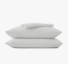 Mist grey stacked pillowcases and sheet set