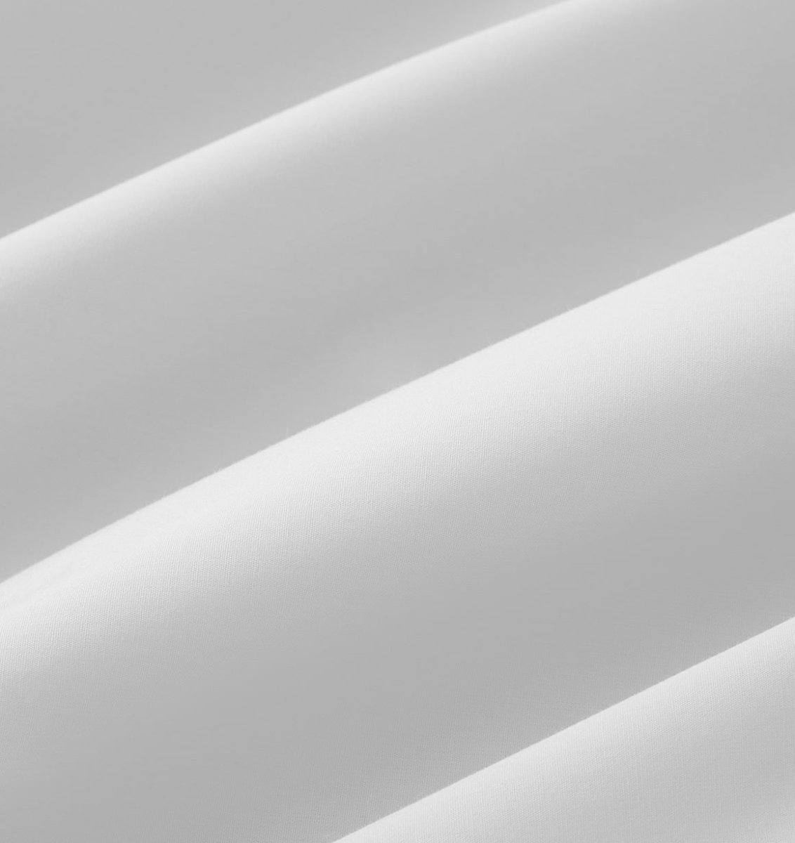 Percale Organic Top Sheet White Detail | Duman Home