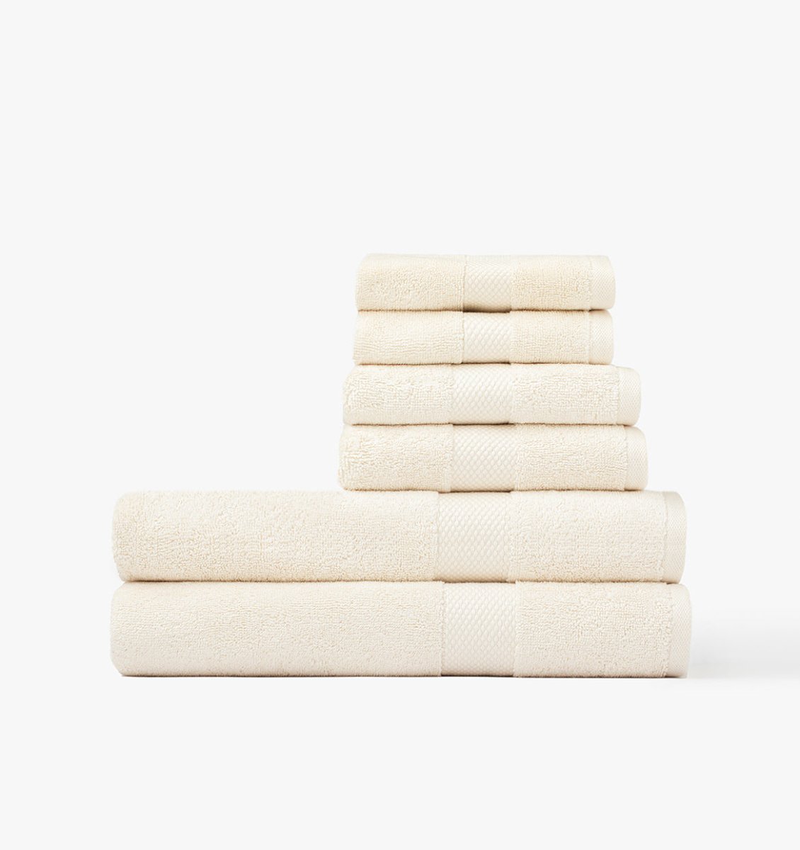 Premium Turkish Cotton Towel Bundle Antique White | Duman Home