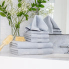 Premium Turkish Cotton Towels Cielo in Bathroom | Duman Home