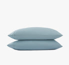 Signature Hemstitch Organic Pillowcase Set Poolside | Duman Home